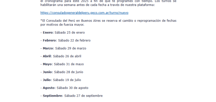 Atención sabatina 2025
